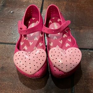 Mini Melissa Heart toddler shoes size 9